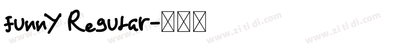 funny Regular字体转换